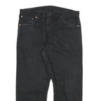 LEVI'S 521 02 Mens Black Regular Jeans Denim W34 L26 Button Closure