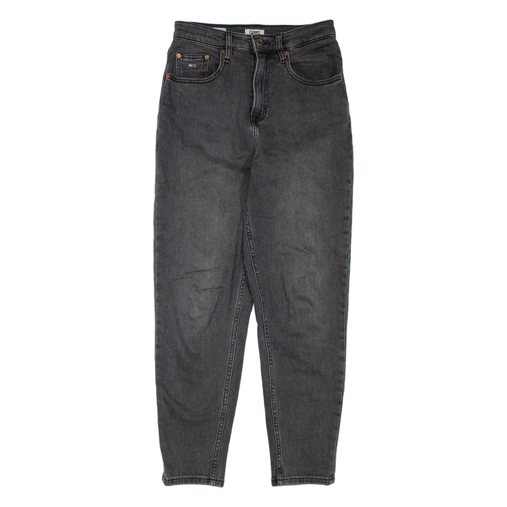 TOMMY HILFIGER High Rise Womens Jeans Grey Regular Mom W26 L32