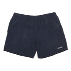 REEBOK Boys Shorts Navy L W30 Casual Sports Logo Polyester Elastic Waist