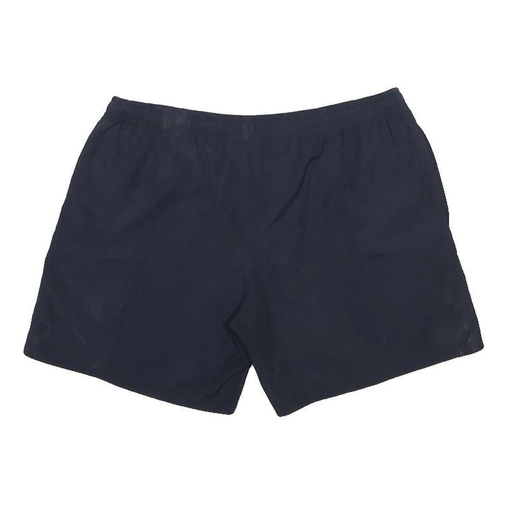 REEBOK Boys Shorts Navy L W30 Casual Sports Logo Polyester Elastic Waist