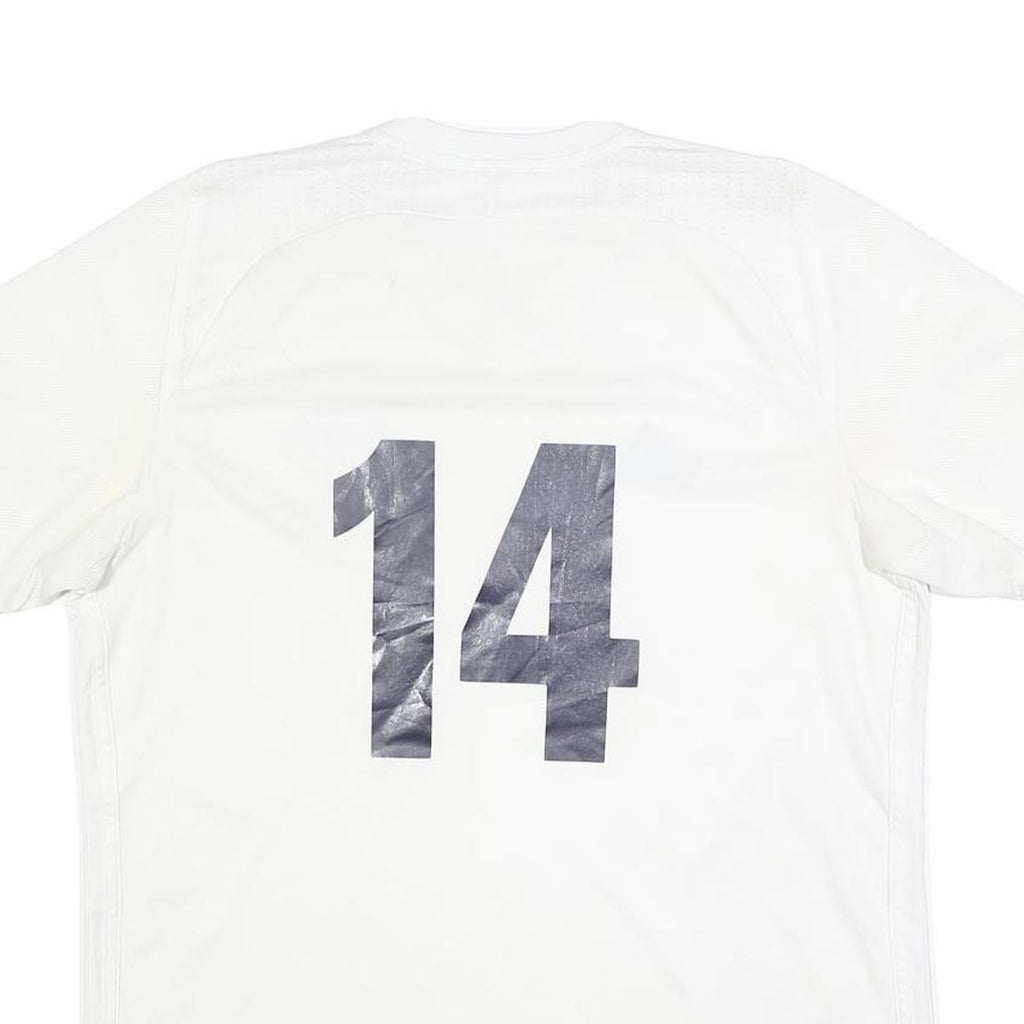 ADIDAS Mens White Pleasant Hill Soccer Graphic T-Shirt L Short Sleeve V-Neck