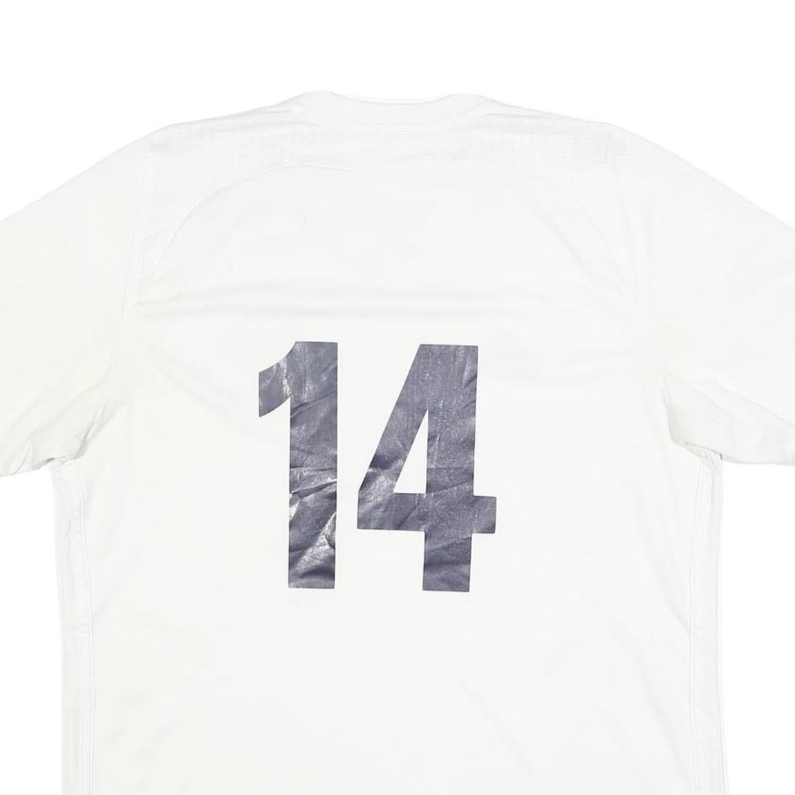 ADIDAS Mens White Pleasant Hill Soccer Graphic T-Shirt L Short Sleeve V-Neck