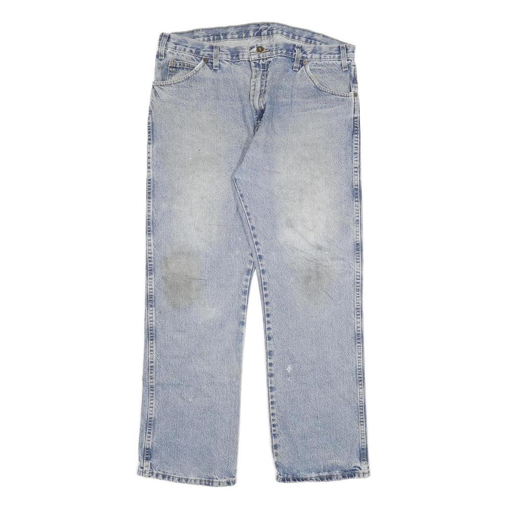 DICKIES Mens Jeans Blue Regular Straight Denim Medium W38 L30 Workwear