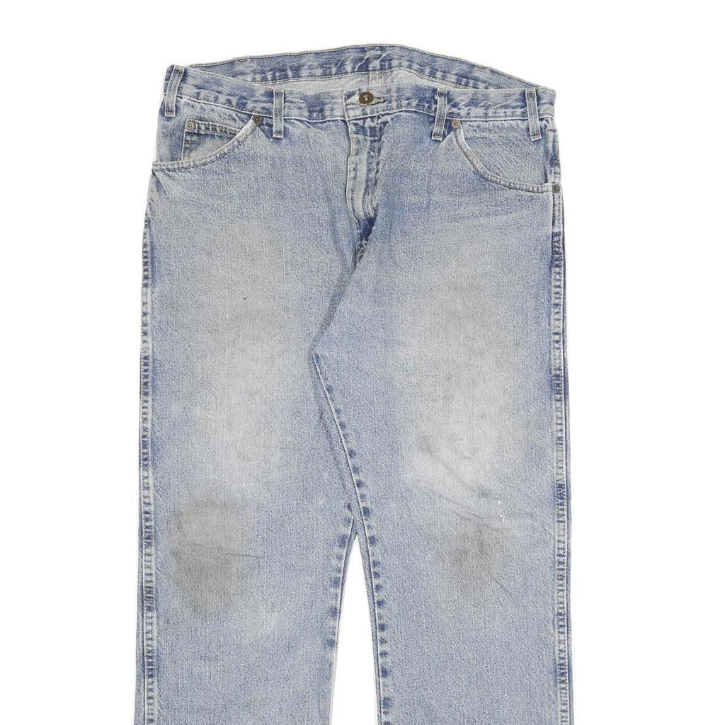 DICKIES Mens Jeans Blue Regular Straight Denim Medium W38 L30 Workwear