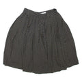 HIRSCH Womens Pleated Skirt Black Short Spotted S
