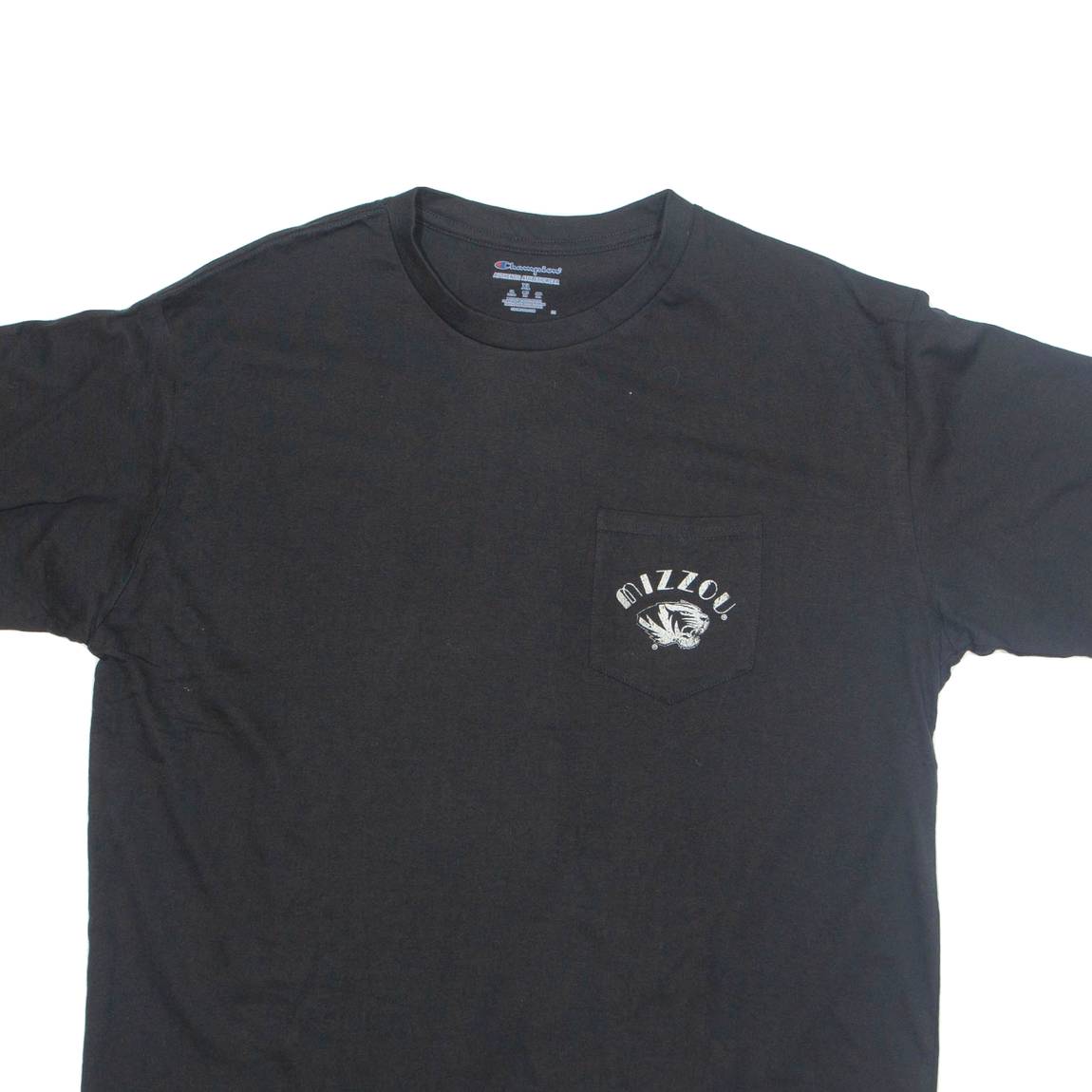 CHAMPION Mizzou Tigers Columbia MO Mens T-Shirt Black USA XL