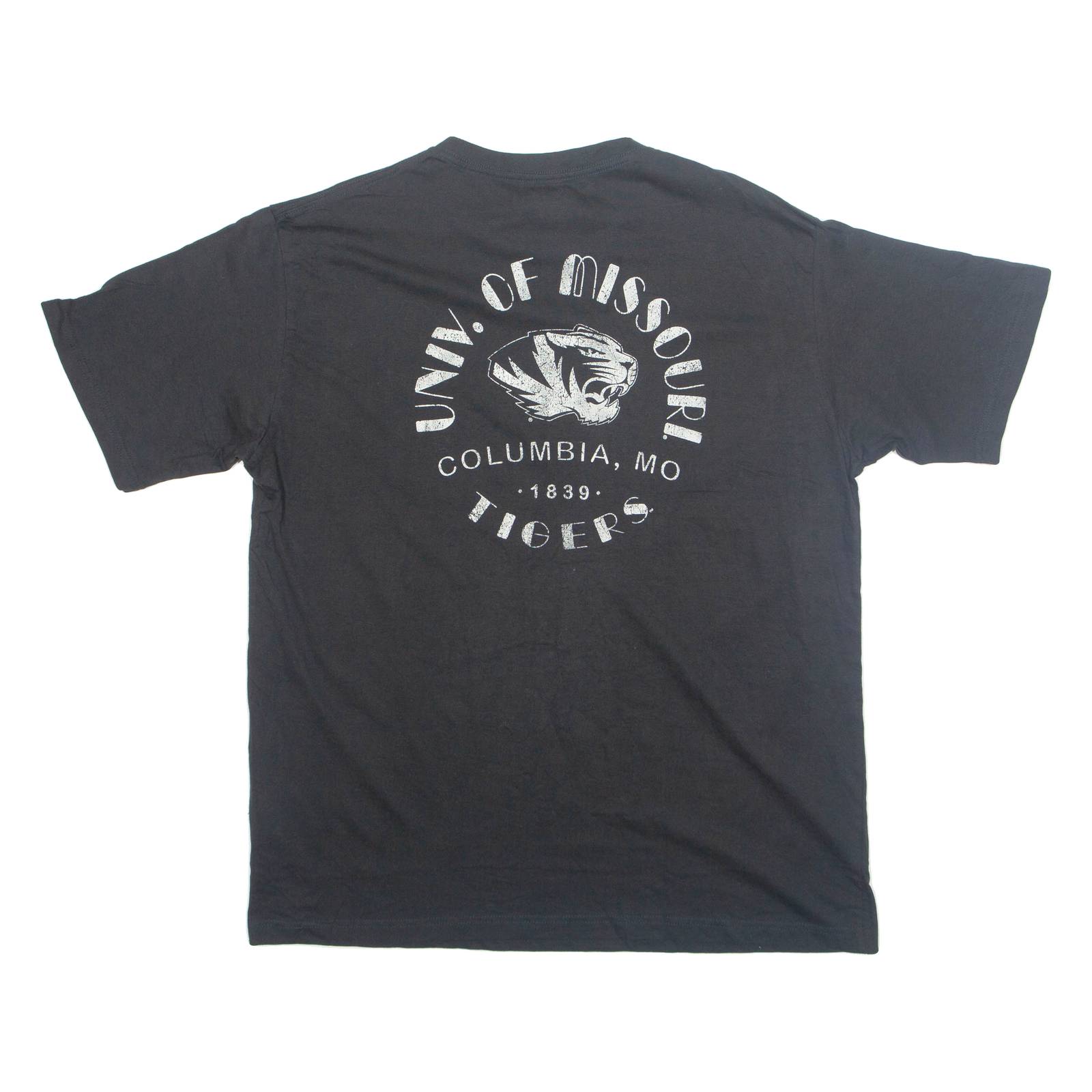 CHAMPION Mizzou Tigers Columbia MO Mens T-Shirt Black USA XL