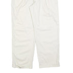 CHAPS Mens White Regular Fit Straight Leg Cotton Blend Trousers W36 L32 Casual