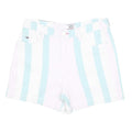 TOMMY JEANS Womens Shorts White & Blue Striped Casual M W30 Denim Summer