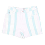 TOMMY JEANS Womens Shorts White & Blue Striped Casual M W30 Denim Summer