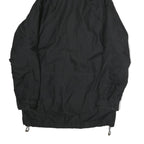 NIKE Mens Black Outdoor Jacket L Polyester Zip Hooded Plain Casual Sportswear