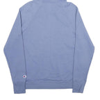 CHAMPION Mens Blue Pullover Hoodie M Cotton Blend Casual Wear