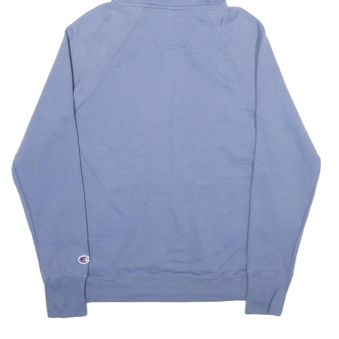 CHAMPION Mens Blue Pullover Hoodie M Cotton Blend Casual Wear