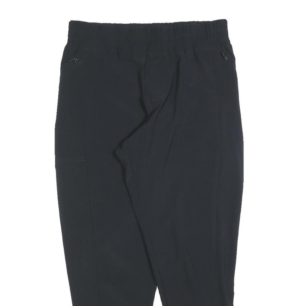 COLUMBIA Womens Polyester Blend Black Drawstring Regular Fit Trousers W30 L26