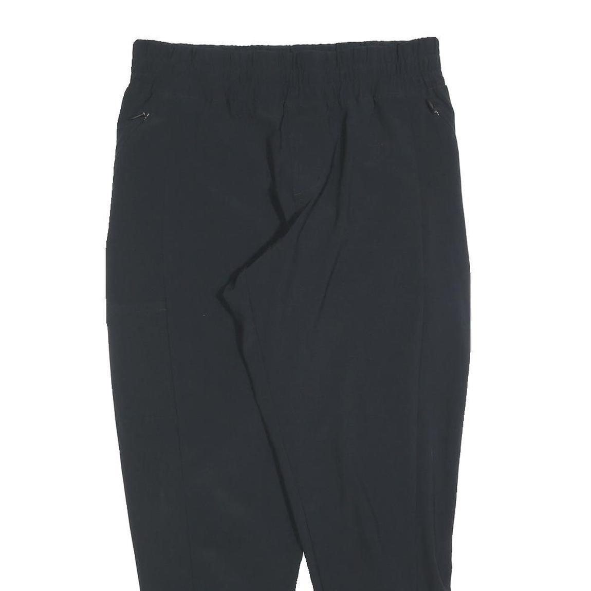 COLUMBIA Womens Polyester Blend Black Drawstring Regular Fit Trousers W30 L26