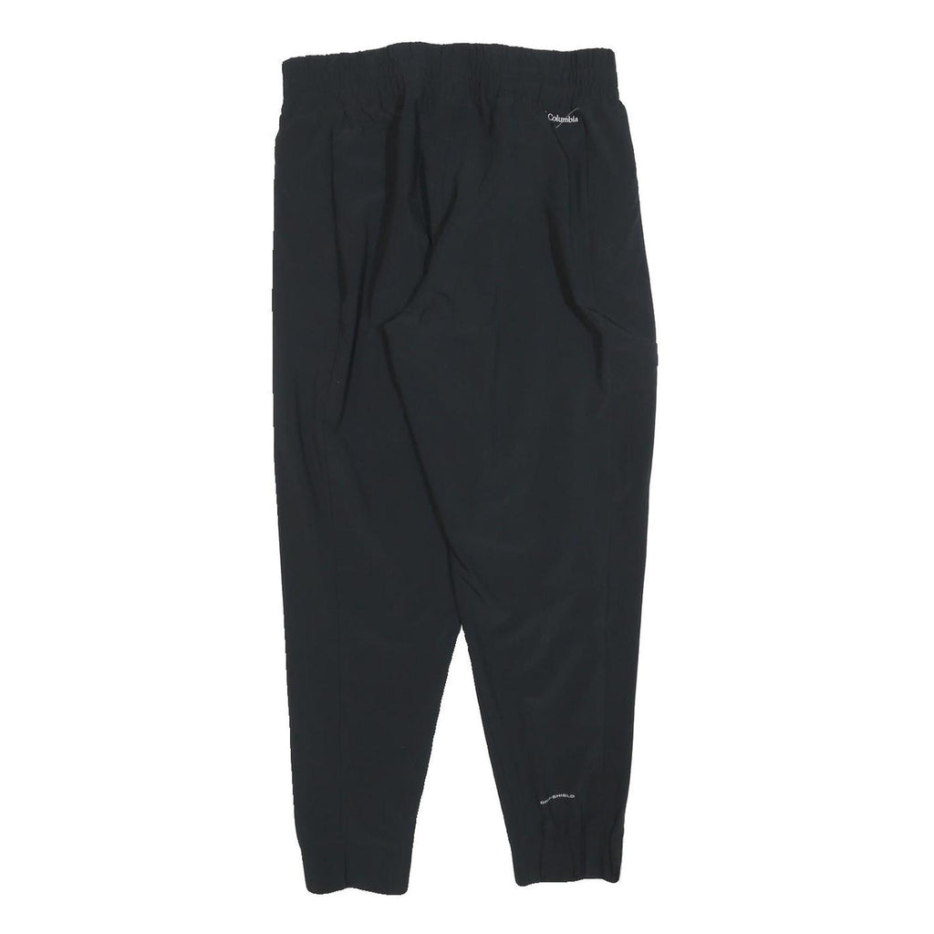 COLUMBIA Womens Polyester Blend Black Drawstring Regular Fit Trousers W30 L26