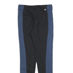 ADIDAS Womens Joggers Black & Navy Blue & White Slim Regular S W28 L30 Contrast