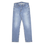 LEVI'S 505 Mens Jeans Blue Regular Straight Denim Medium W32 L32 Classic Fit Zip