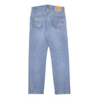LEVI'S 505 Mens Jeans Blue Regular Straight Denim Medium W32 L32 Classic Fit Zip