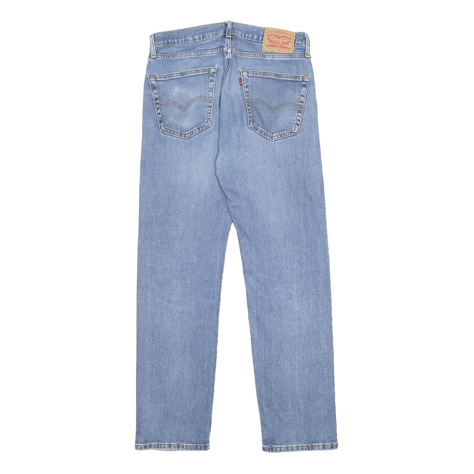 LEVI'S 505 Mens Jeans Blue Regular Straight Denim Medium W32 L32 Classic Fit Zip