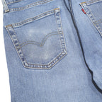 LEVI'S 505 Mens Jeans Blue Regular Straight Denim Medium W32 L32 Classic Fit Zip