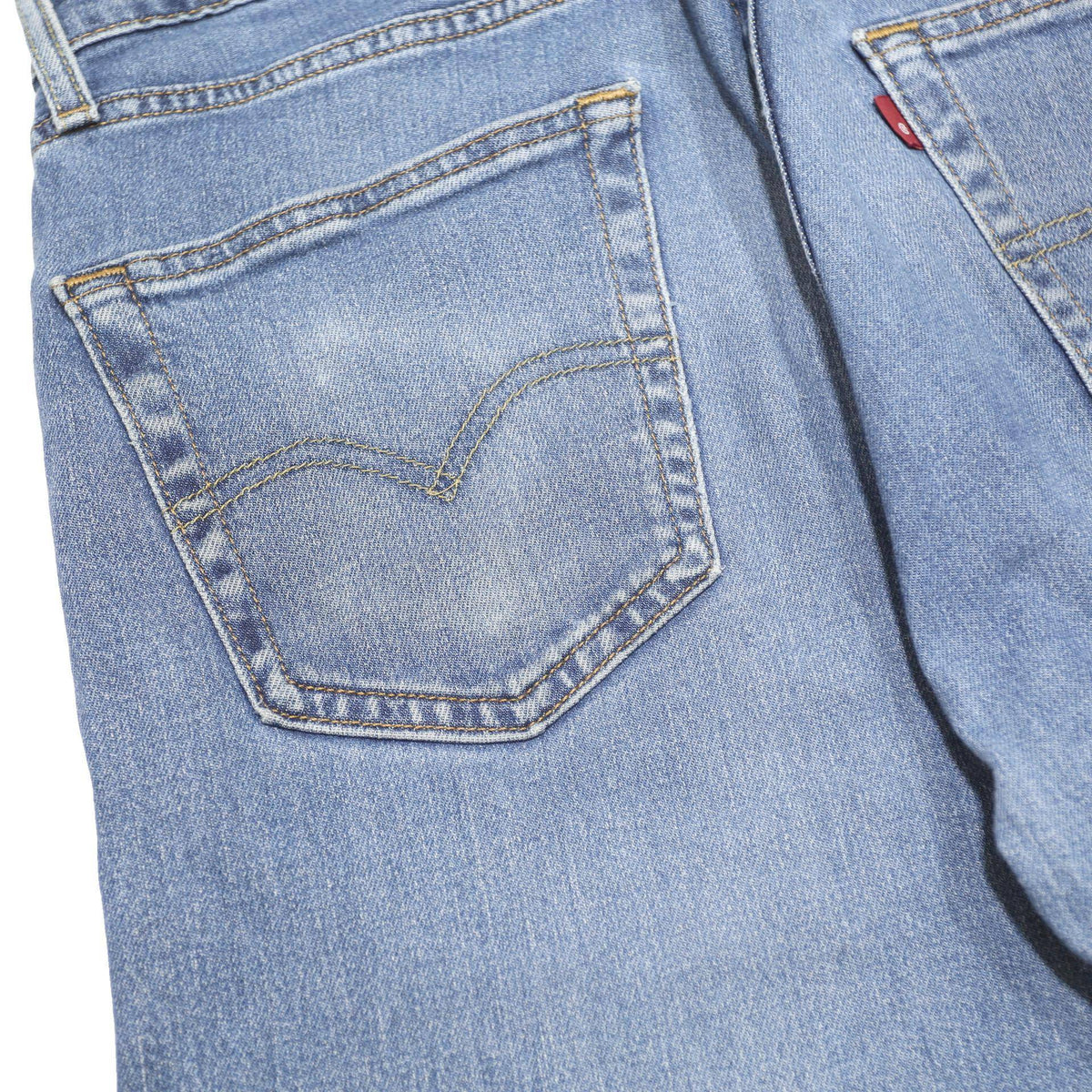 LEVI'S 505 Mens Jeans Blue Regular Straight Denim Medium W32 L32 Classic Fit Zip