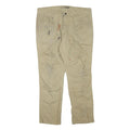 CARHARTT Mens Beige Regular Fit Work Trousers W40 L30 Cotton Blend Zip Closure
