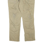 CARHARTT Mens Beige Regular Fit Work Trousers W40 L30 Cotton Blend Zip Closure