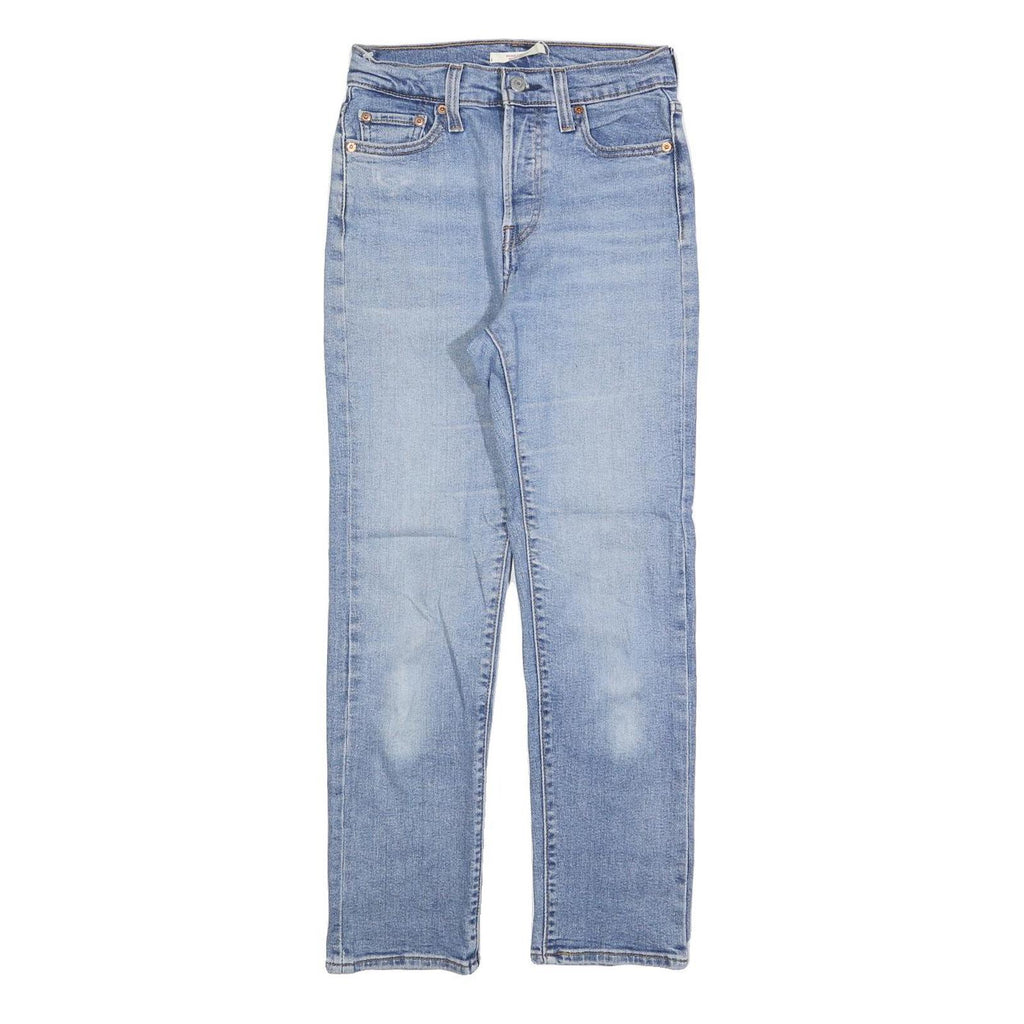 LEVI'S Womens Regular Blue Denim Light Wash Jeans W25 L28 Classic Fit Button