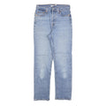 LEVI'S Womens Regular Blue Denim Light Wash Jeans W25 L28 Classic Fit Button