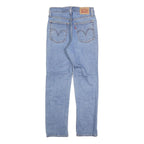 LEVI'S Womens Regular Blue Denim Light Wash Jeans W25 L28 Classic Fit Button