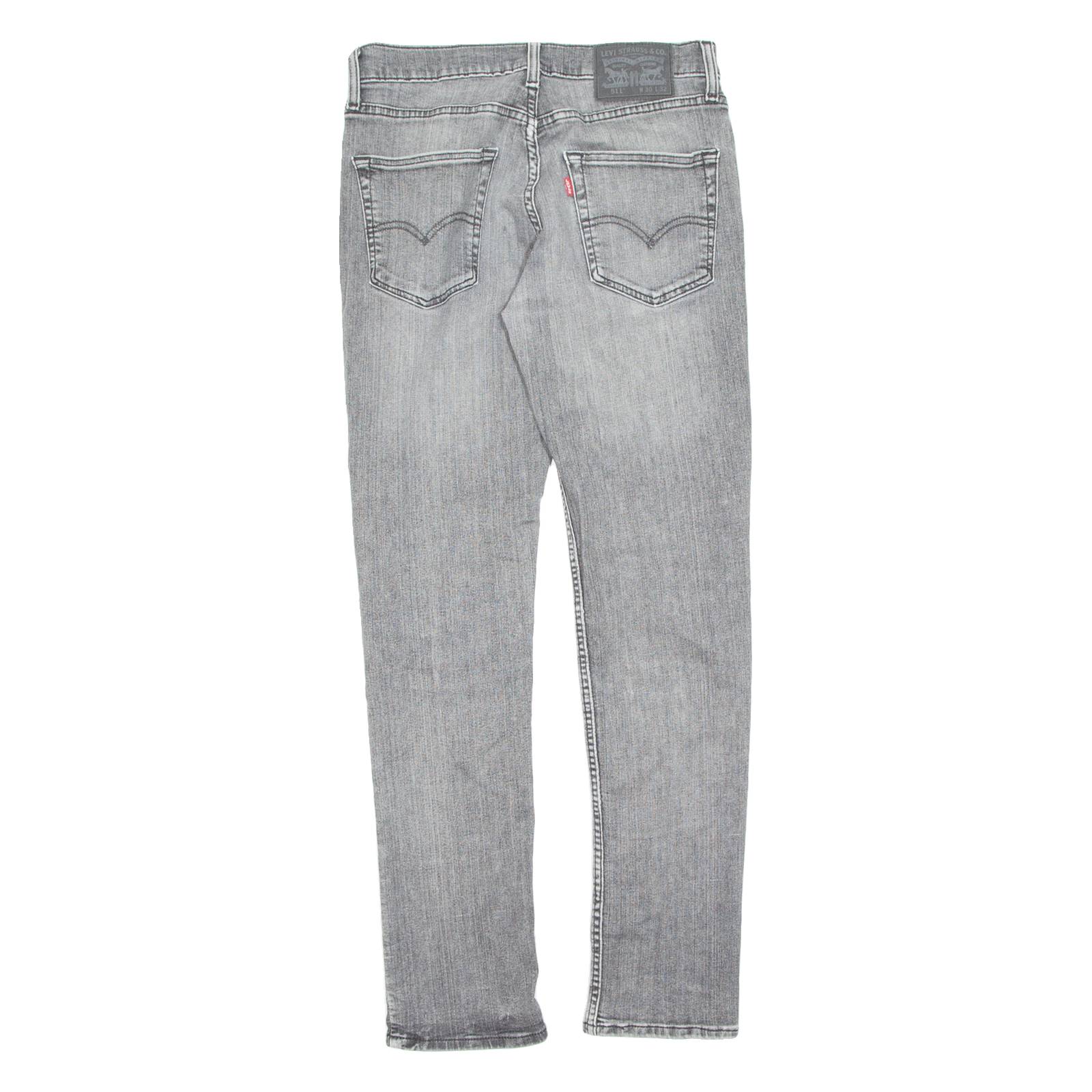 LEVI'S 511 Jeans Mens Grey Slim Straight W30 L32