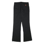 DICKIES Womens Cotton Blend Black Regular Fit Trousers W32 L33 Workwear Zip