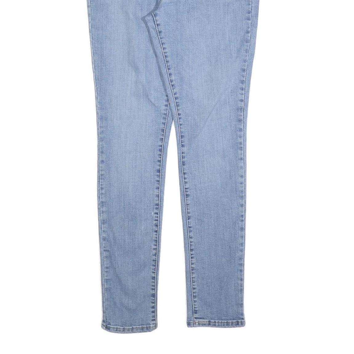 LEVI'S 711 Mens Slim Light Blue Denim Jeans Cotton Blend W31 L30 Zip Closure