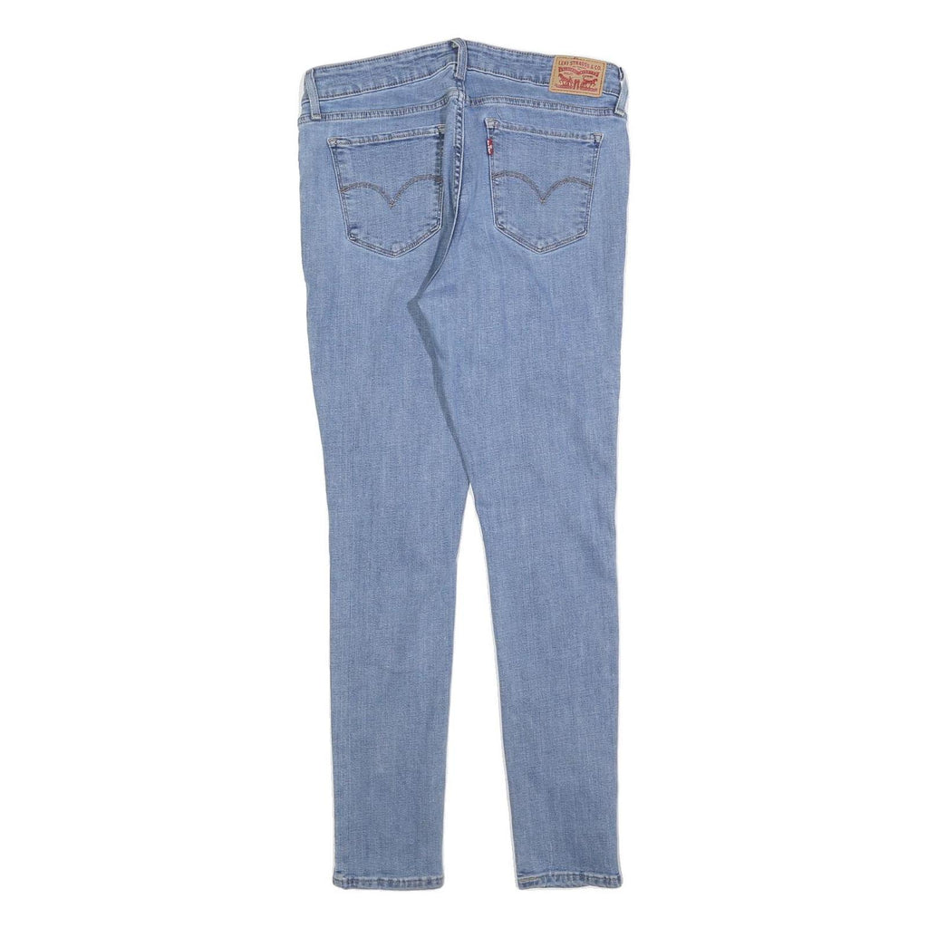 LEVI'S 711 Mens Slim Light Blue Denim Jeans Cotton Blend W31 L30 Zip Closure