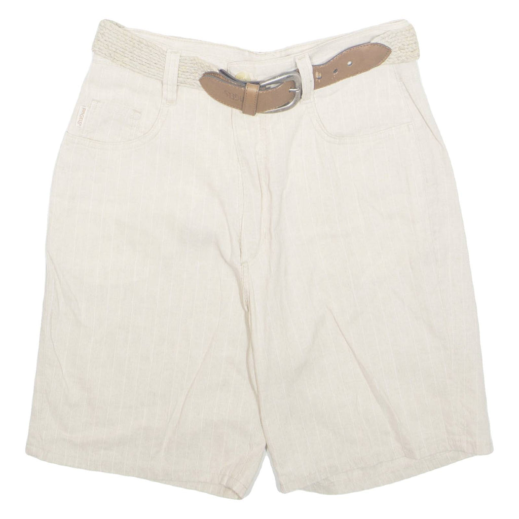 Mens Casual Shorts Beige M W30
