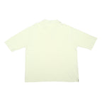 BURBERRY Mens Cream Polo Shirt L Cotton Blend Classic Check Detail Casual