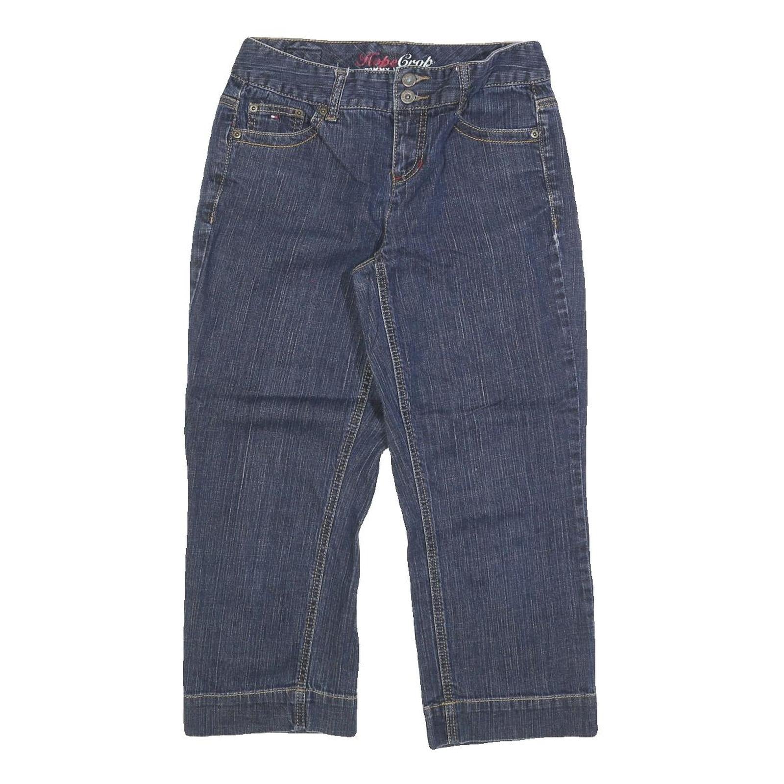 TOMMY HILFIGER Womens Regular Denim Jeans Blue Cotton Blend W28 L23 Stylish