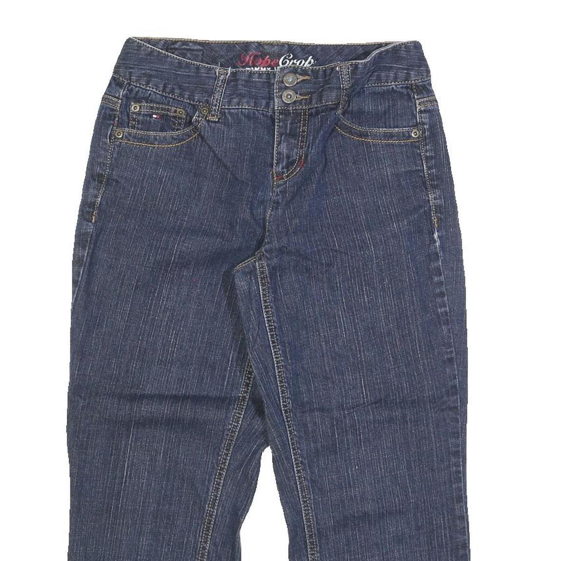 TOMMY HILFIGER Womens Regular Denim Jeans Blue Cotton Blend W28 L23 Stylish