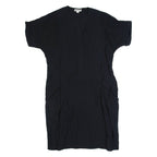 WHISTLES Oversized Womens Day Dress Black Short Sleeve Knee Length UK 8