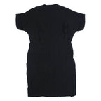WHISTLES Oversized Womens Day Dress Black Short Sleeve Knee Length UK 8