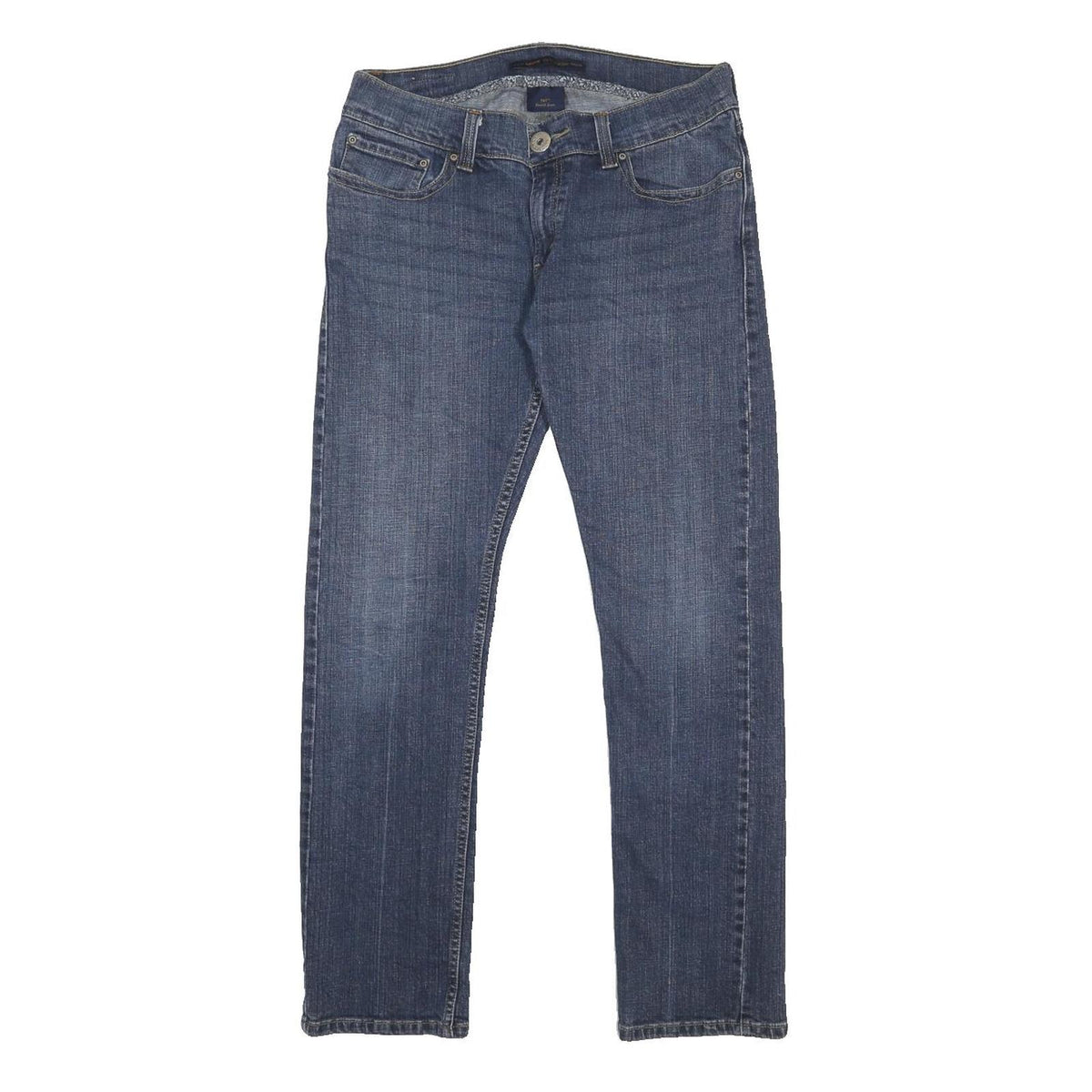 LEVI'S 542 Womens Jeans Blue Regular Straight Denim Medium W31 L30 Zip Closure
