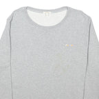 BARBOUR Womens Grey Sweatshirt UK 18 Cotton Blend Crew Neck Long Sleeve Casual