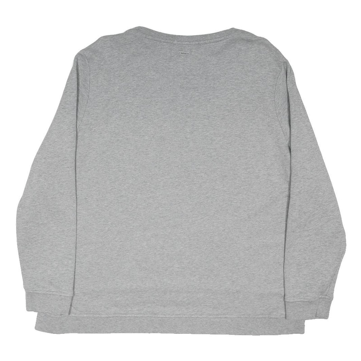 BARBOUR Womens Grey Sweatshirt UK 18 Cotton Blend Crew Neck Long Sleeve Casual