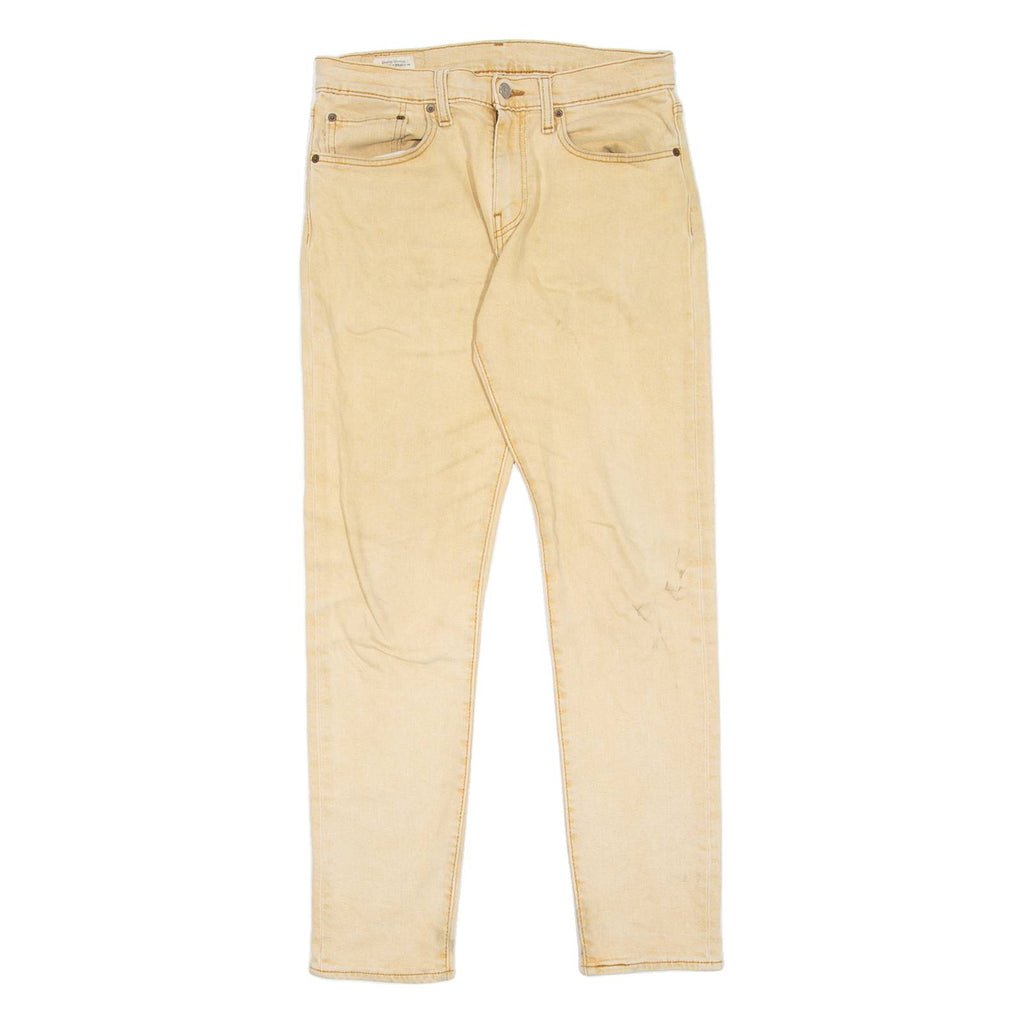 LEVI'S 512 BIG E Jeans Mens Beige Slim Tapered W31 L34