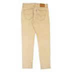 LEVI'S 512 BIG E Jeans Mens Beige Slim Tapered W31 L34