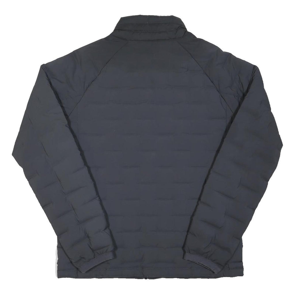 KAPPA Mens Black Jacket M Polyester Blend Quilted Zip Casual Sport