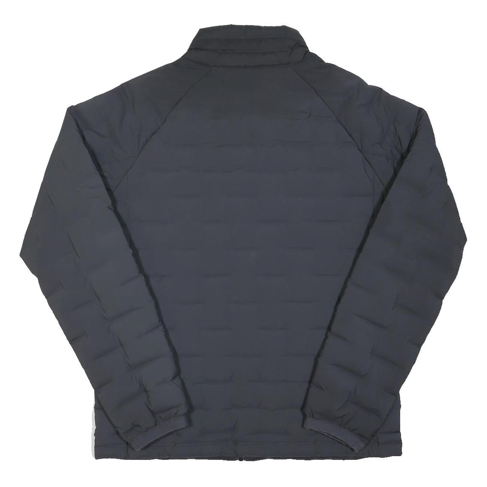 KAPPA Mens Black Jacket M Polyester Blend Quilted Zip Casual Sport