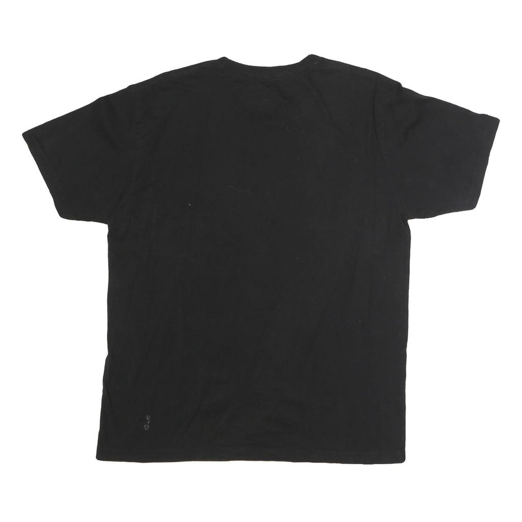 REEBOK Mens Black San Francisco 49ers Graphic T-Shirt L Cotton Short Sleeve Crew