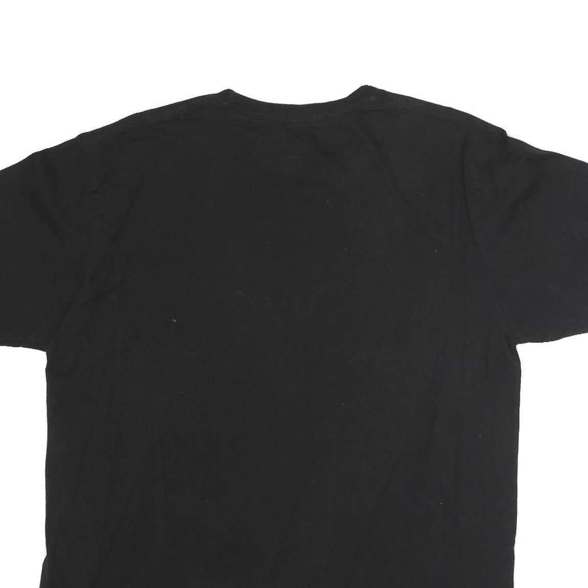 REEBOK Mens Black San Francisco 49ers Graphic T-Shirt L Cotton Short Sleeve Crew